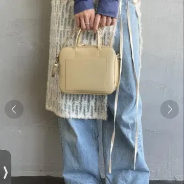 [ WEB 한정판 ] YAHKI VEGAN LEATHER 스퀘어 숄더백