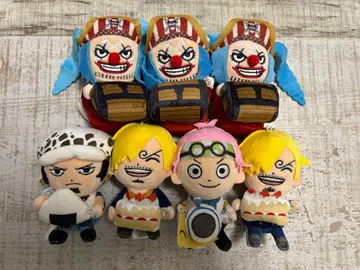 원피스 USJ 콜렉터블 매달리는 봉제 인형 7세트 묶음 판매!