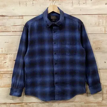 PENDLETON 옴브레 긴팔 셔츠 플란넬 셔츠 섀도우 체크 M