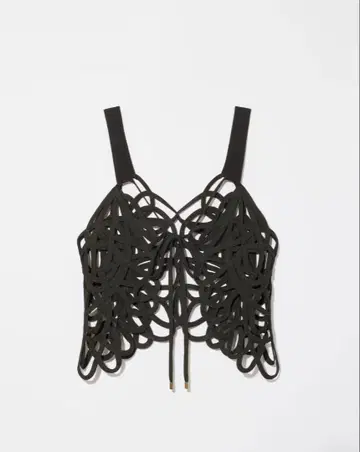 eaphi EMBROIDERY CORD VEST