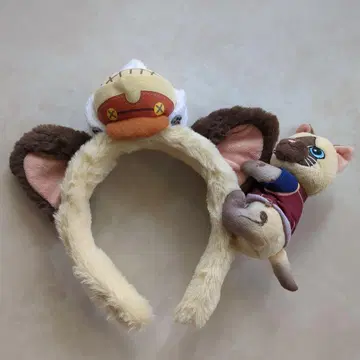 고양이 귀 봉제 인형 포함 헤어밴드