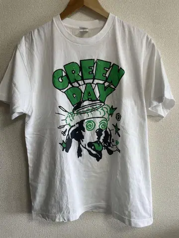 Green Day 그래픽 T셔츠 L 사이즈 화이트