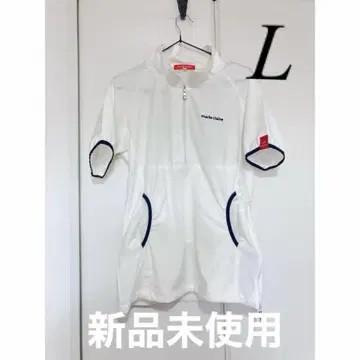 새상품 미사용 마리끌레르 반팔 골프 자켓 L 화이트