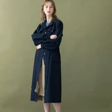 united tokyo 빅 플랩 트렌치코트