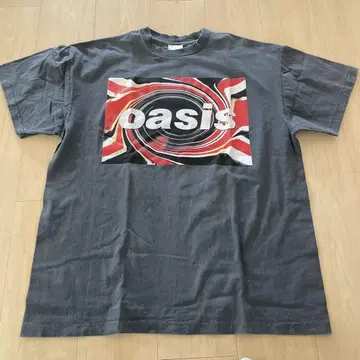 oasis 투어T셔츠 다크 그레이