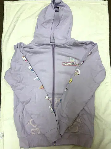 산리오 퓨로랜드 퓨로학원 후드티 퍼플