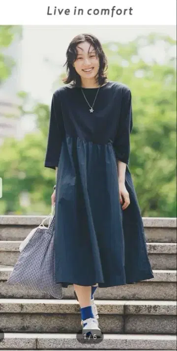 리브인컴포트 땀 얼룩 경감 원피스 LL 미사용품 펠리시모