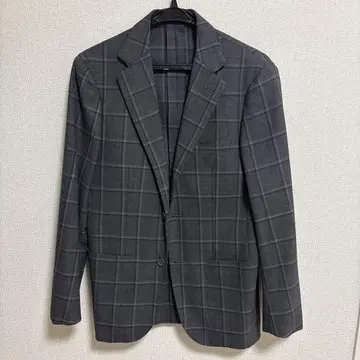 [ UNITED ARROWS ] 그레이 체크 무늬 테일러드 자켓
