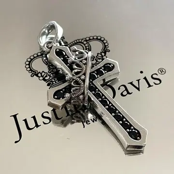저스틴 데이비스 CROSS WITH CROWN 펜던트