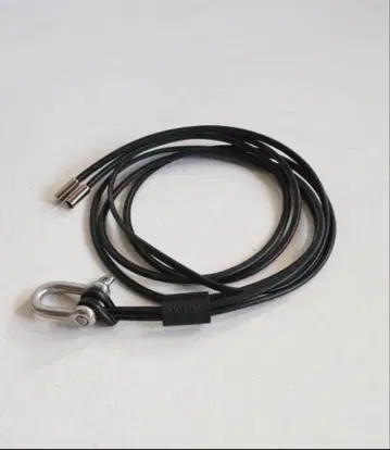 ancellm LEATHER ROPE BELT (BLACK) 가죽