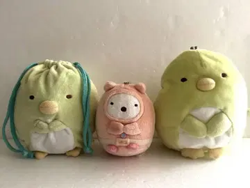 스미코구라시 굿즈 3종 세트 가마구치 복조리 볼체인