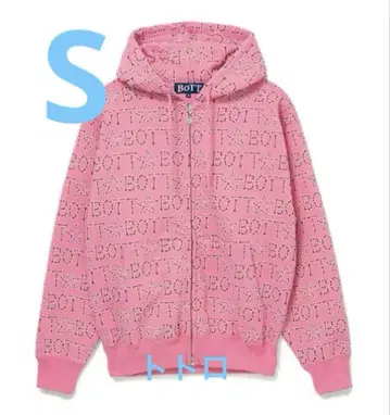 BoTT Bones Zip Hoodie 보트 후드티 후디 핑크