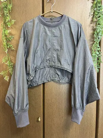 NYLON stich cropped PO/gray
