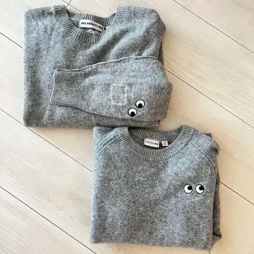 ANYA HINDMARCH 유니클로 니트 그레이 2개 세트