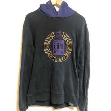 레어 Scotch&Soda 절개 센터 빅 로고 자수 후드티 인기 L