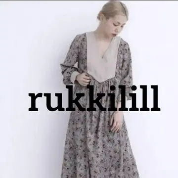 빈티지 rukkilill 보타니컬 프린트 원피스