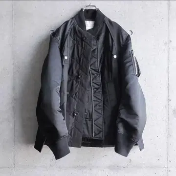 Sacai ma1 퀼팅 블루종