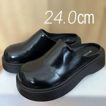 통굽 사보 블랙 여성용 24.0cm