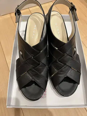 REGAL 샌들 블랙 24.5