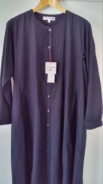 새상품 UNIQLO 유니클로 이네스 코튼 트윌 셔츠 원피스 택 포함