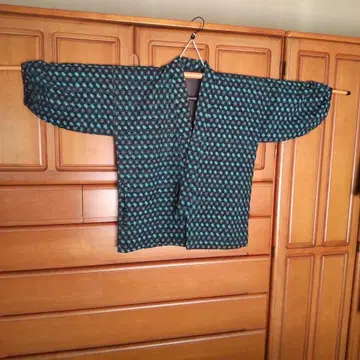 노라기 목화 기모노 카스리 빈티지 원단 덧옷