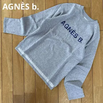 새상품급 에네스베 agnes b 맨투맨 트레이닝복 그레이 속기모