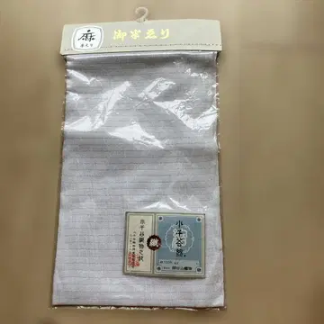 오지야 크레이프 원단 린넨 비단 장식용 깃 화이트