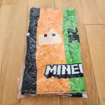 택 포함 새상품 Minecraft 캐릭터 타월 M 사이즈