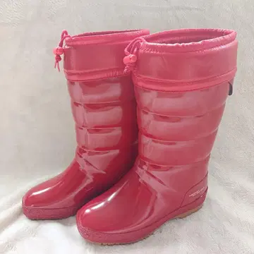 제1고무 장화 레인부츠 방한 방수 미끄럼 방지 24.5cm 미사용