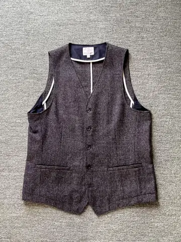 (새상품)유나이티드 애로우즈 트위드 베스트(L)가을/겨울