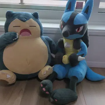 포켓몬 봉제 인형 루카리오 카비곤 세트