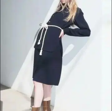 HIDAKA 18-19AW 셔츠 원피스 네이비