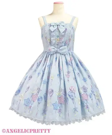 Angelic Pretty Dreamy Balloon 오버롤 스커트