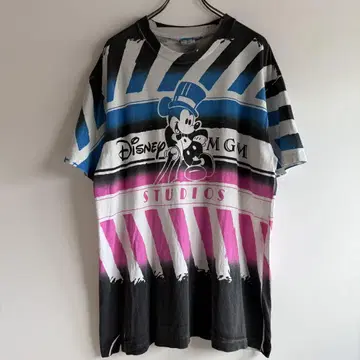 빈티지 80s 디즈니 MGM 티셔츠 USA 올오버