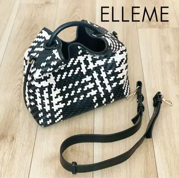 [ 새상품급/레어 ] ELLEME 엘렘 트위드 디자인 핸드백