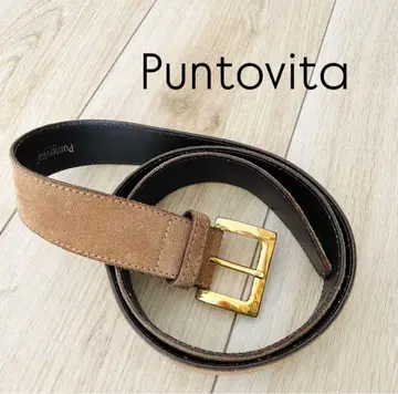 [ 새상품급/레어 ] Puntovita 가죽 벨트 별주