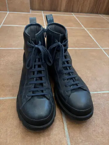 CAMPER BRUTUS 부츠 네이비 사이드 지퍼 42 (27cm)