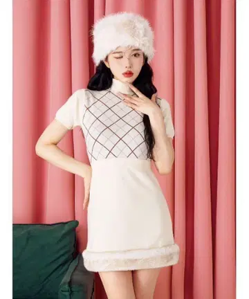 다리치 프리 사이즈 미니 원피스