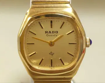 [ 작동품 레어 ] RADO 여성용 손목시계 쿼츠 골드 컬러
