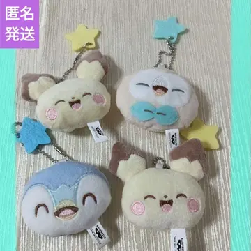포켓피스 볼체인 달린 봉제 인형 페이스 마스코트
