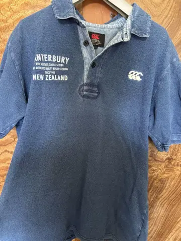 CANterbury 데님 블루 피케 셔츠