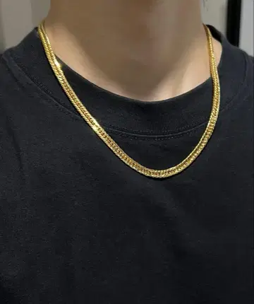 실버 925 키헤이 목걸이 12면 트리플 50cm