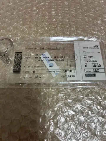 BANANA FISH 바나나피쉬 항공권풍 BIG 아크릴 키링