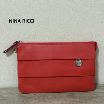 NINA RICCI 클러치 숄더 백 레드