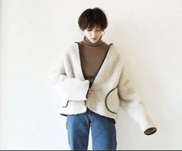 TODAYFUL 파이핑 보아 블루종(38)