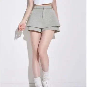 darich 실루엣 컷 스커트 라이크 숏팬츠 M 사이즈 그레이