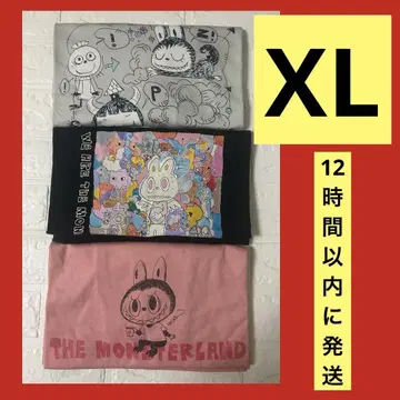 [ 새상품 ] LABUBU 라부부 유니클로 UT 그레이 블랙 핑크 XL
