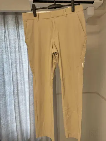 테일러메이드 베이지 슬림핏 팬츠