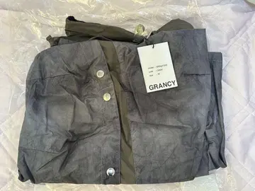 GRANCY 버튼 레이어드 디자인 나일론 팬츠 그레이 M 사이즈