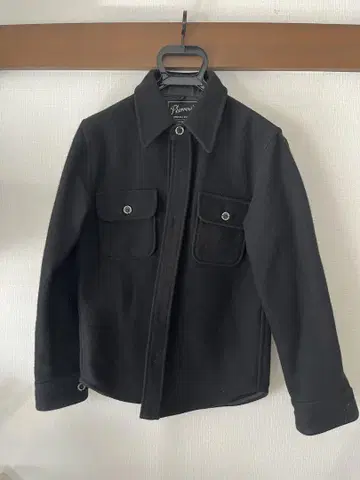 울 캐주얼 자켓 블랙